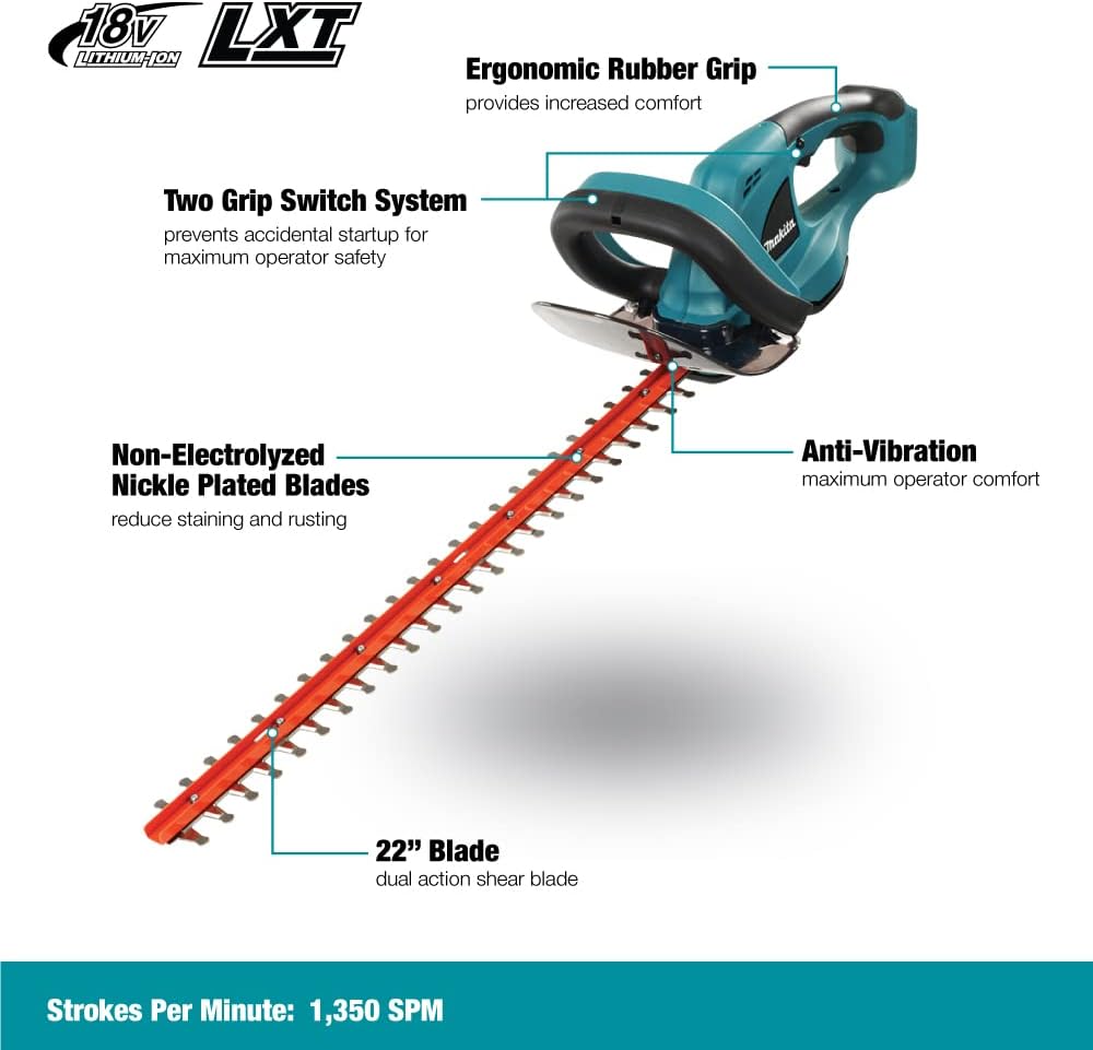 Makita DUH523Z 18V LXT Cordless Hedge Trimmer – 52cm (Body Only)