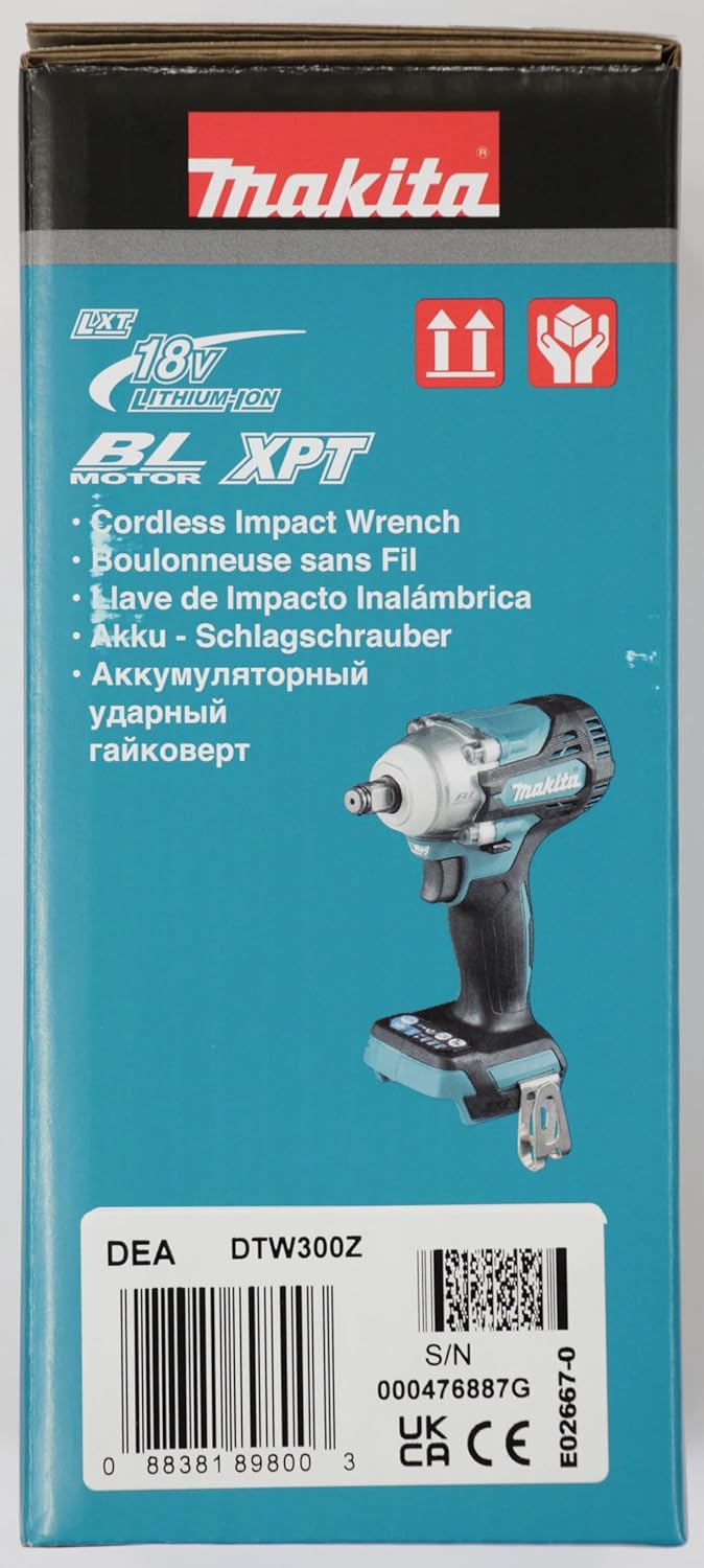 Makita DTW300Z 18V Brushless Cordless Impact Wrench – Batteries and Charger Not Included